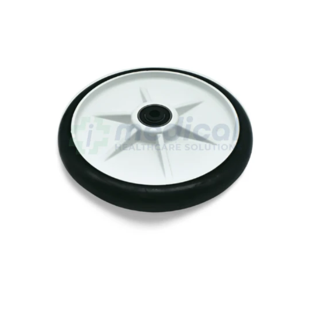 8" Stretcher Molded Wheel- Black