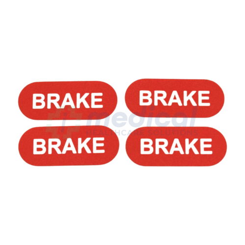 Red Brake Label