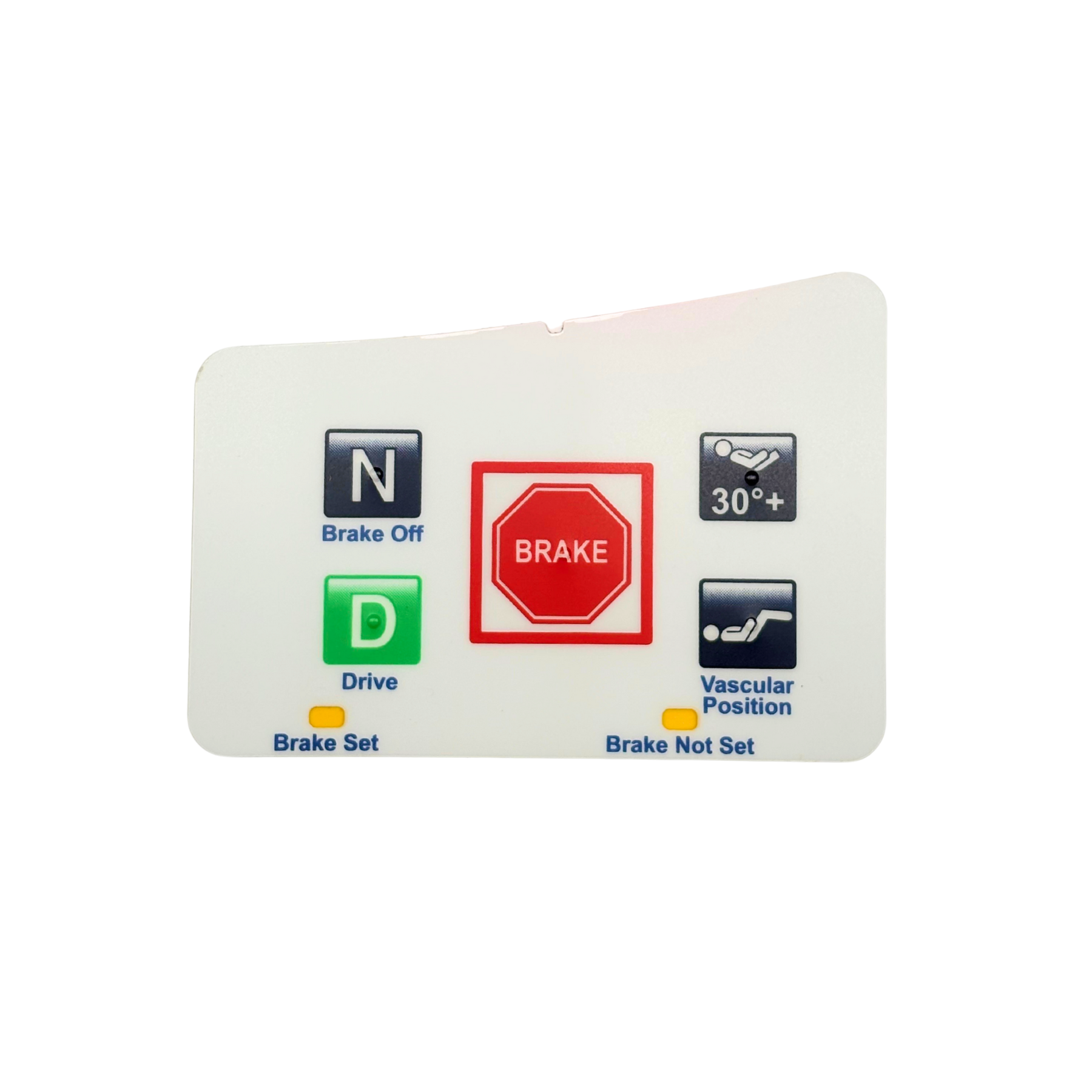 InTouch Right Head End Brake Control Label – iMedical Healthcare Solutions