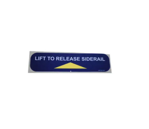 LABEL, SIDERAIL LATCH